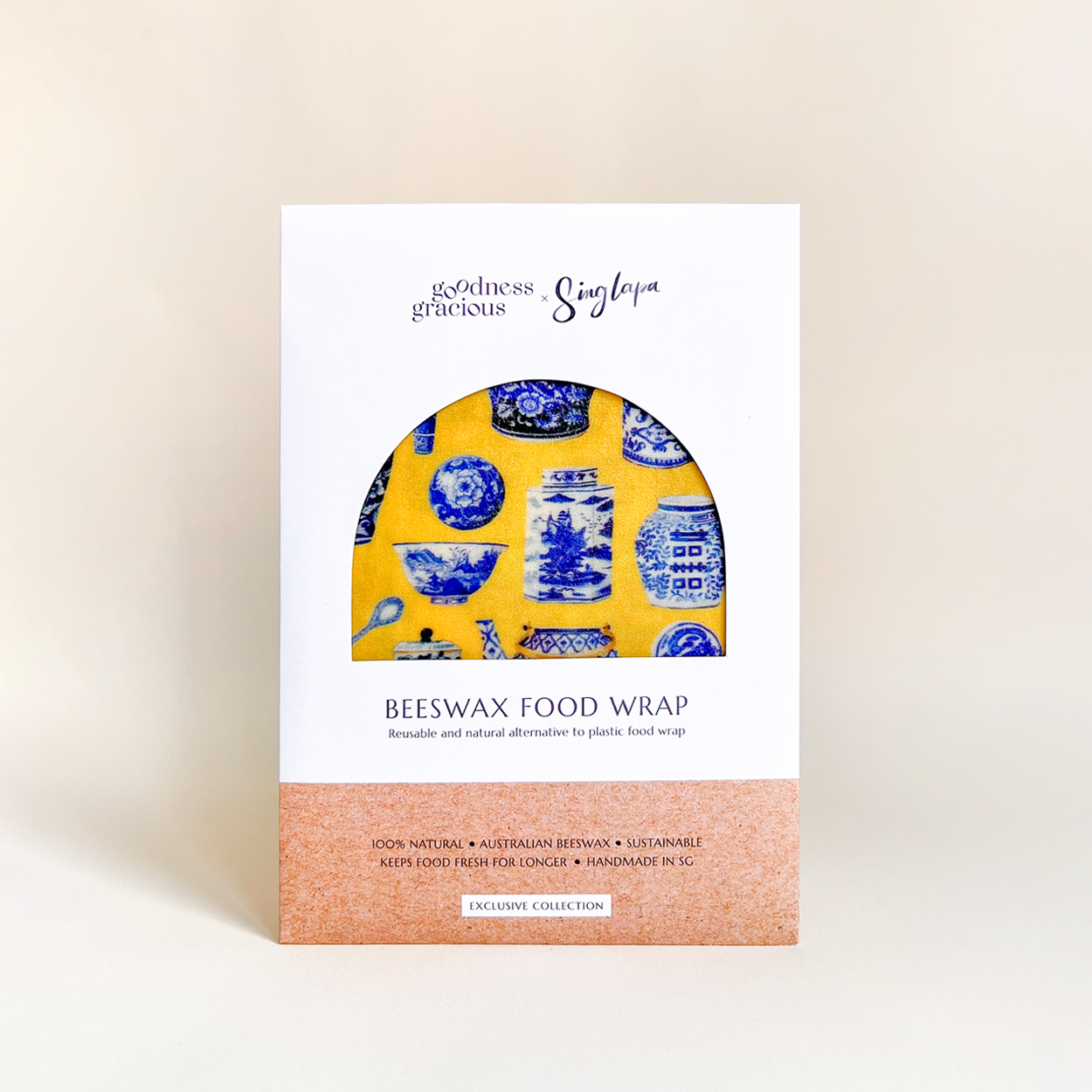 Yellow Porcelain Beeswax Wraps