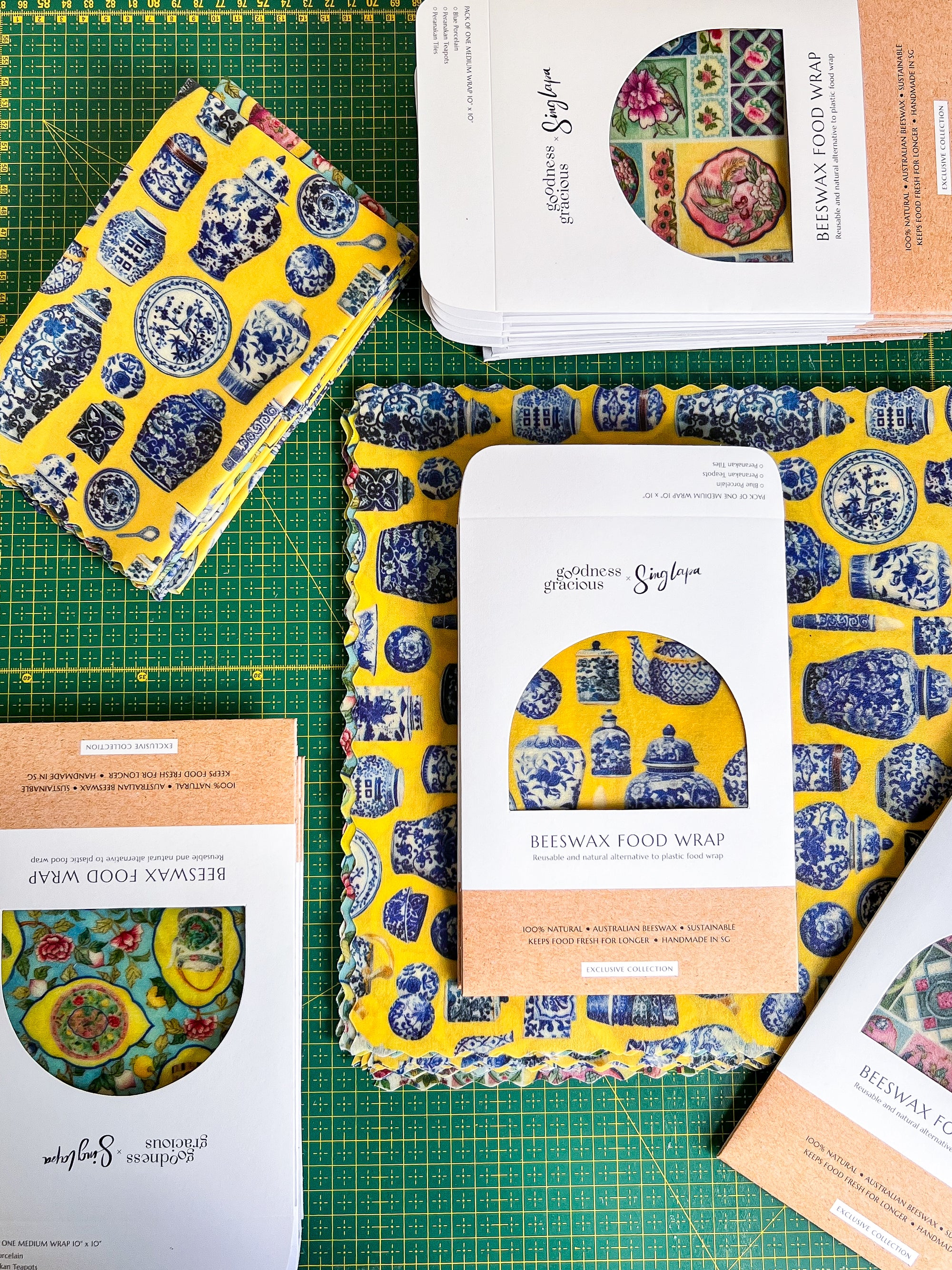 Yellow Porcelain Beeswax Wraps