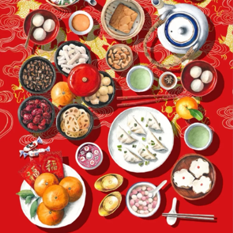 design motif of chinese new year print