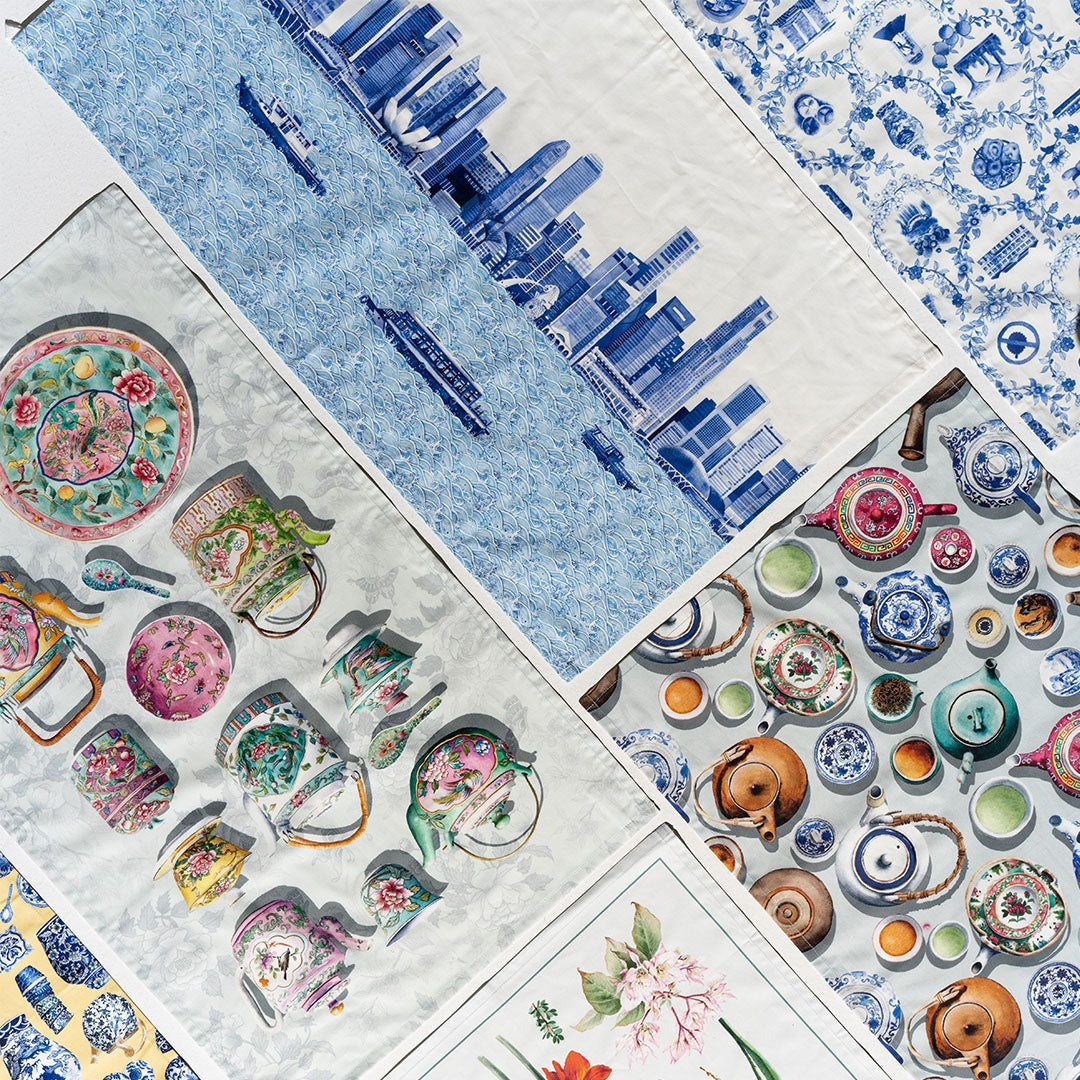 Singapore Icons Tea Towel