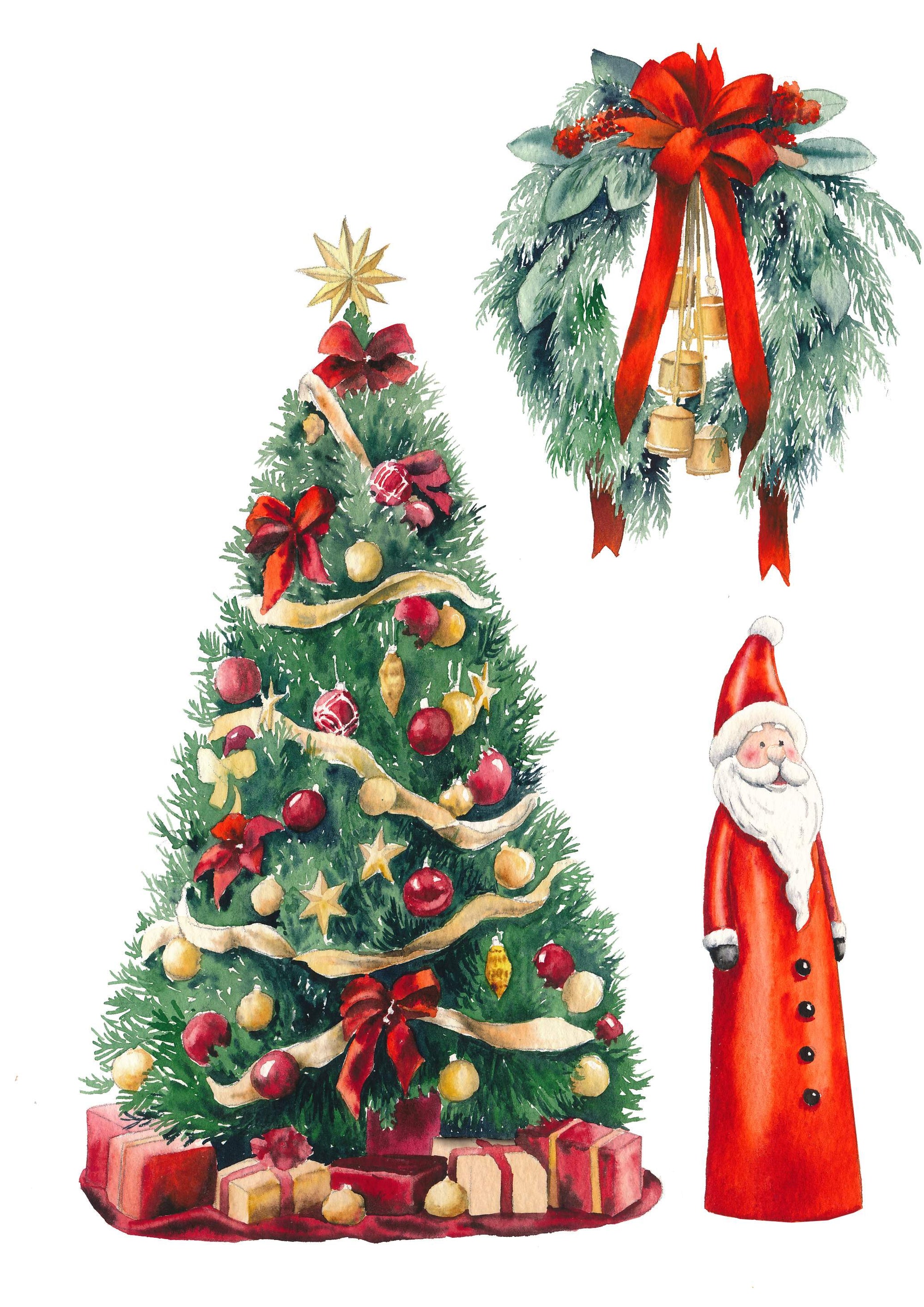 Festive Watercolour Classes: The Christmas Icons Edition