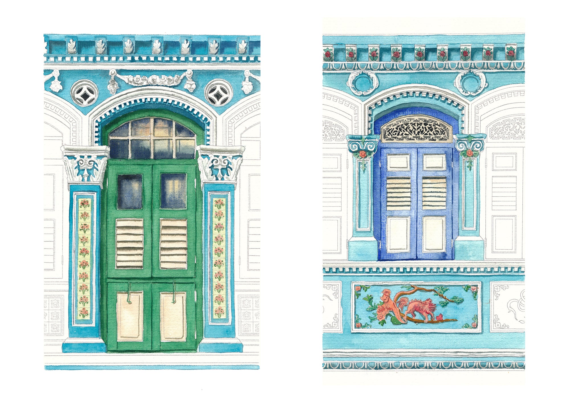 Peranakan Windows Watercolour Workshop
