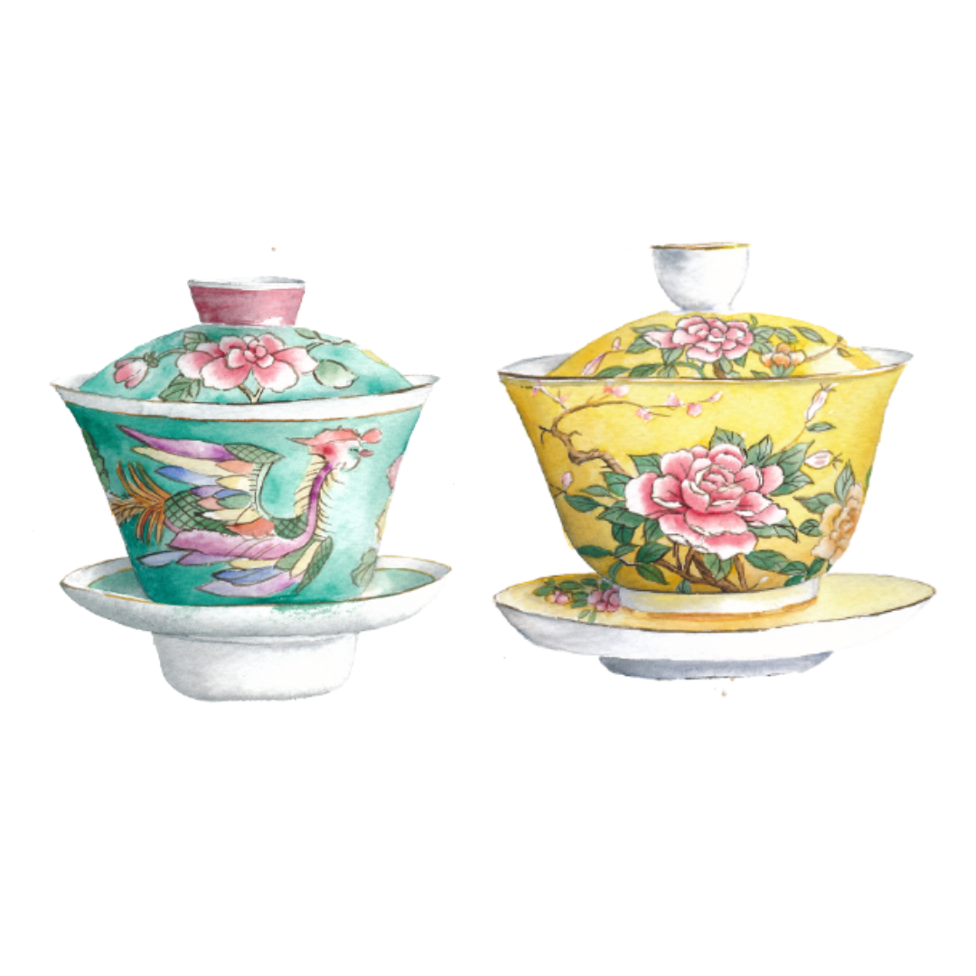 Peranakan Teapot Stencils (A4 Size)