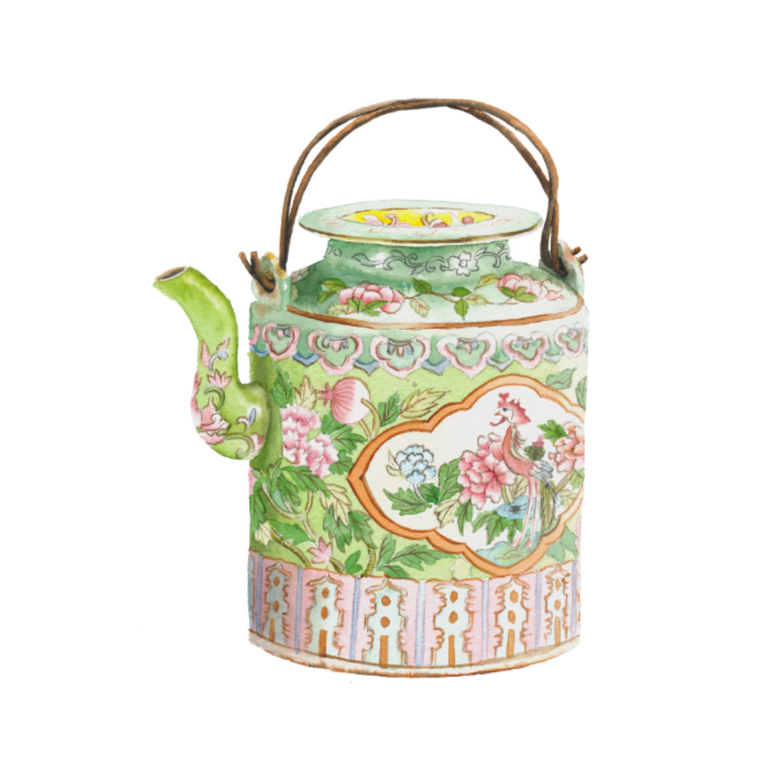 Peranakan Teapot Stencils (A4 Size)