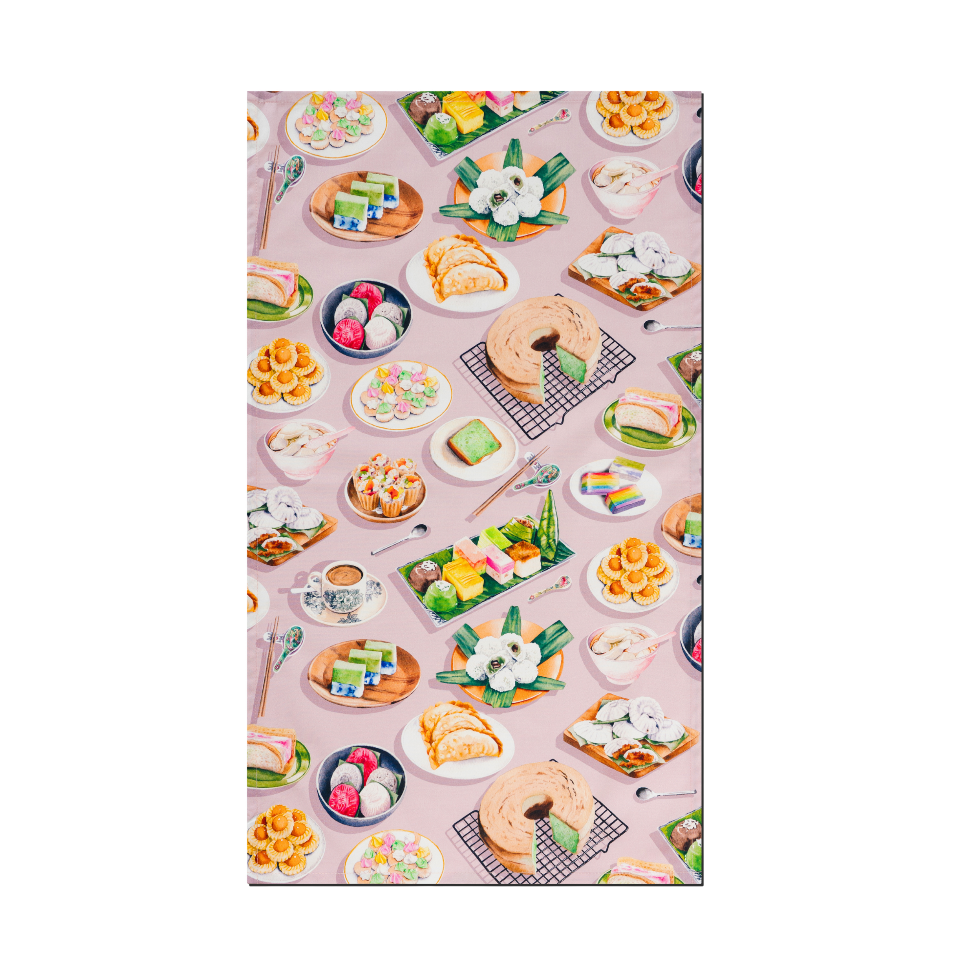 Singapore Snacks Tea Towel