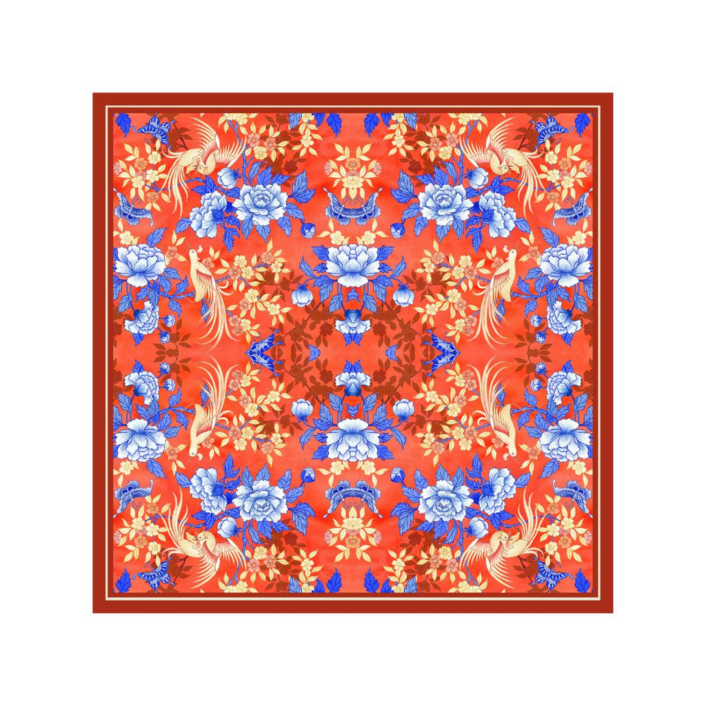 Birds & Butterfly Pocket Square