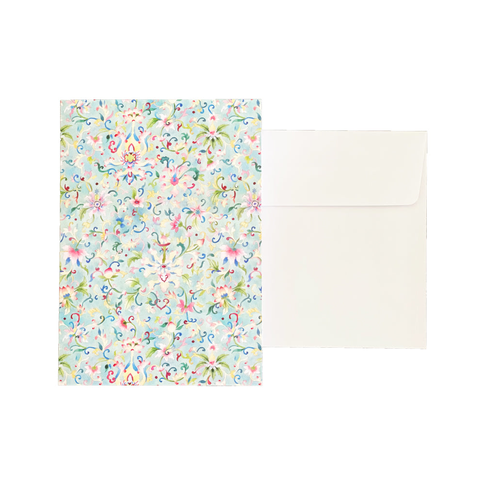 Chinese Floral Greeting Card