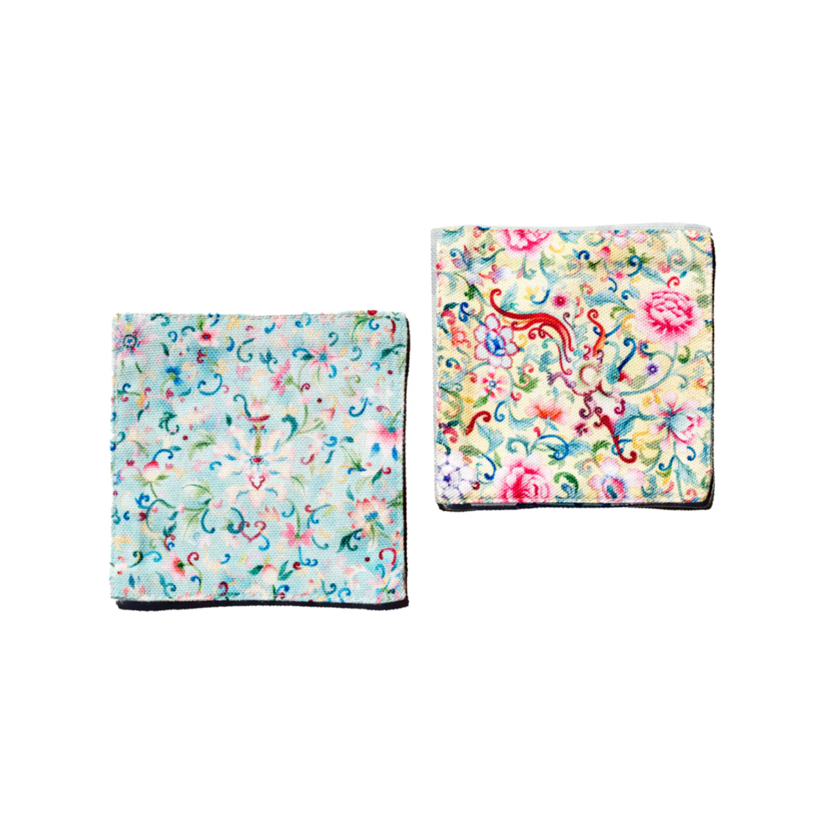 Chinese Floral Coasters (Set of 2)