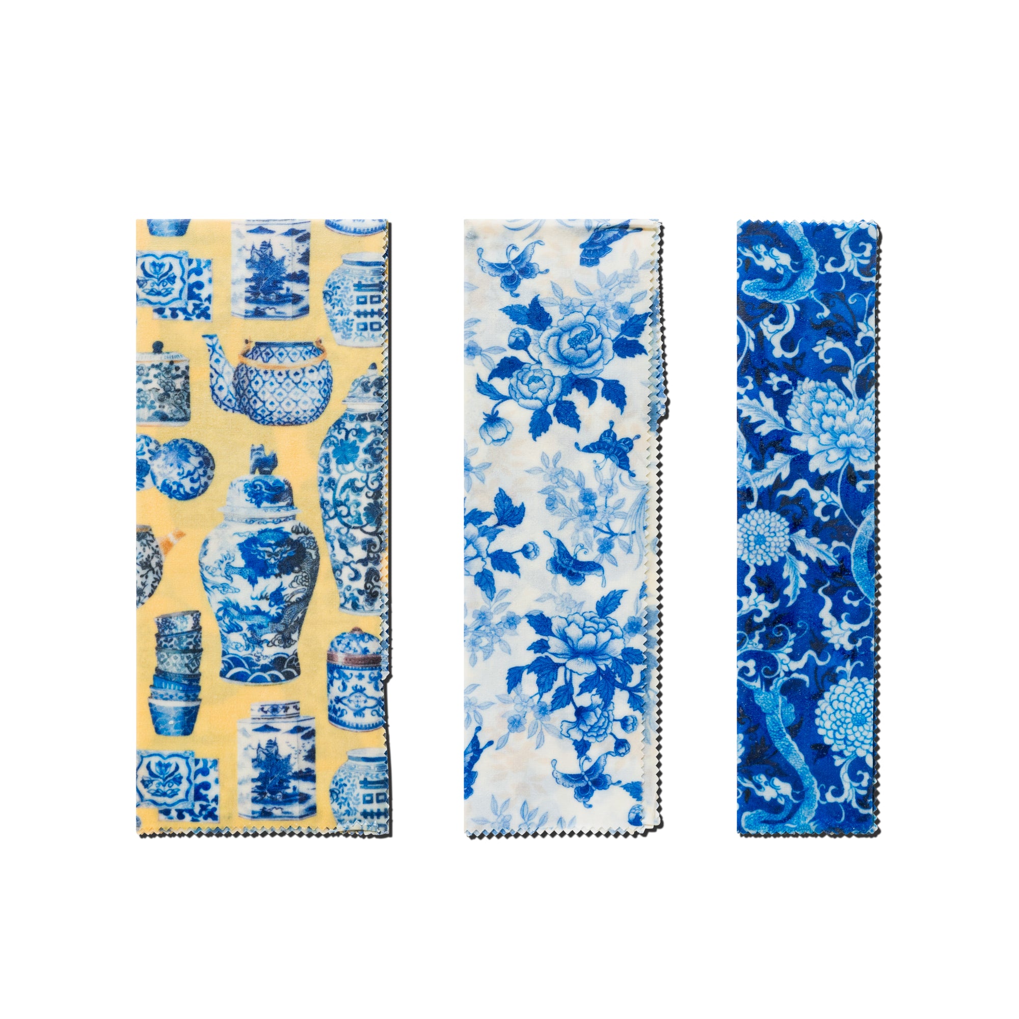 Chinoiserie Blues Beeswax Wrap