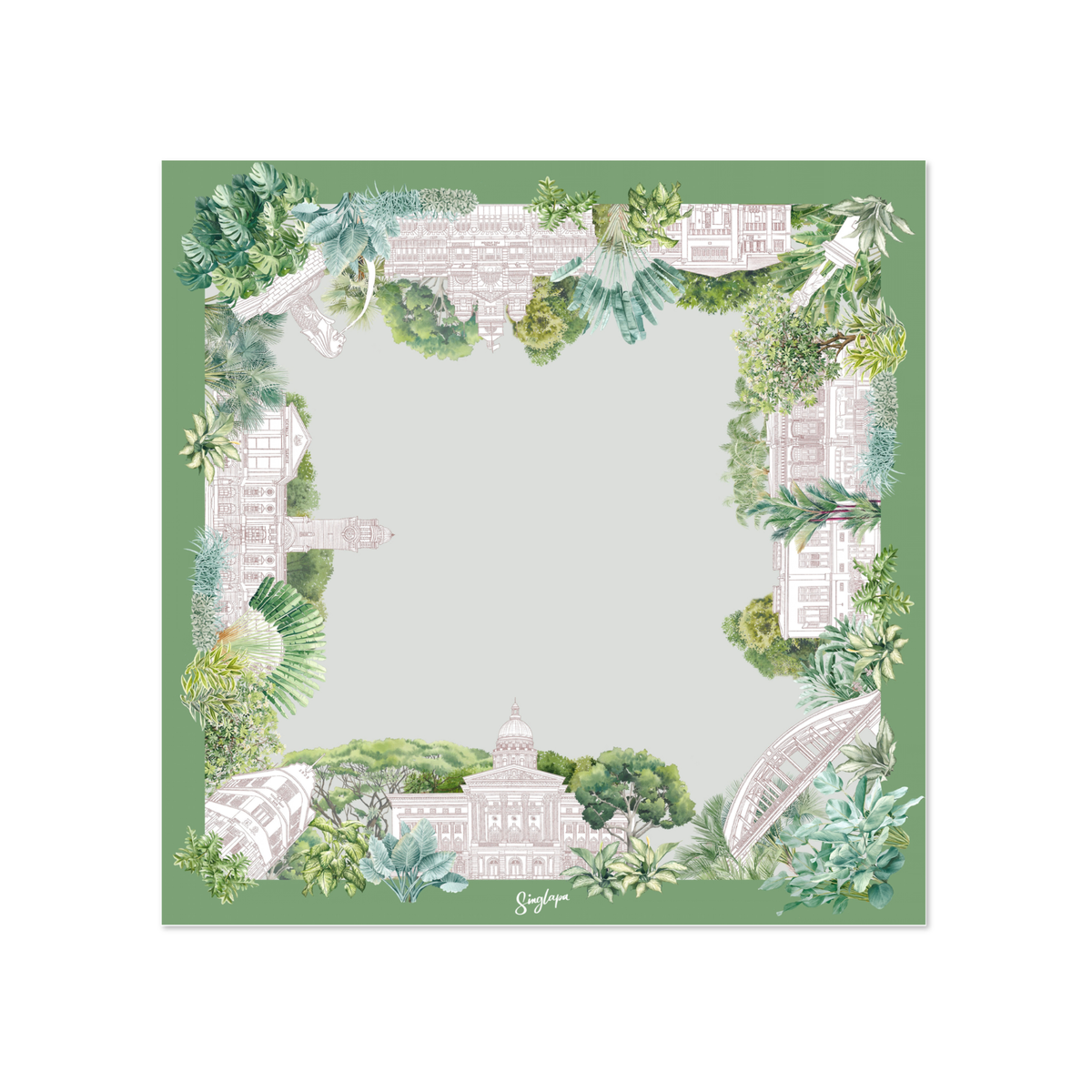 Garden City Silk Scarf