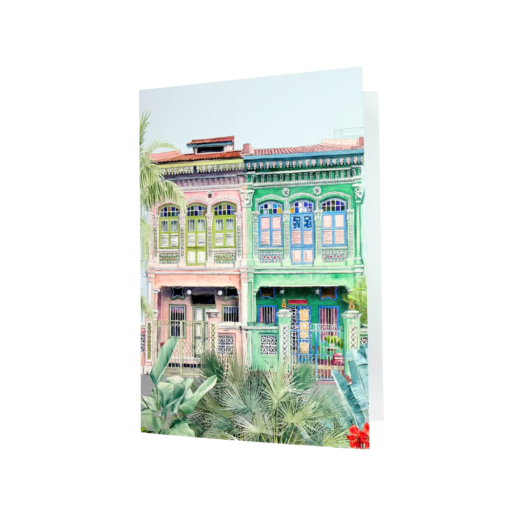 Peranakan Shophouse Greeting Card