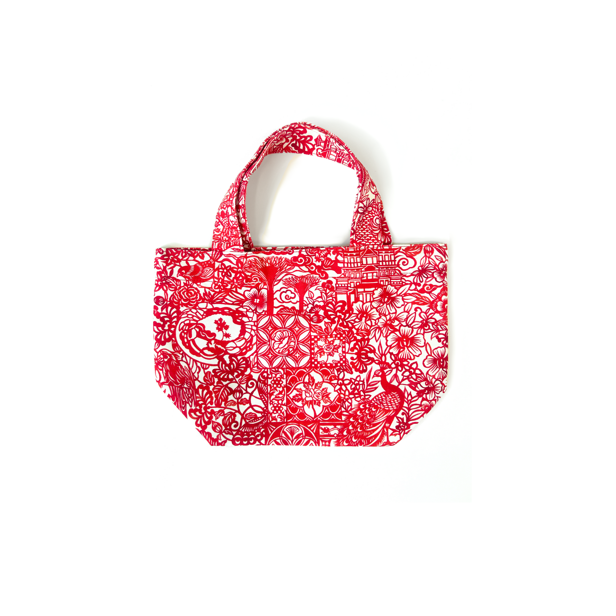 Singapore Paper Cut Orange Bag