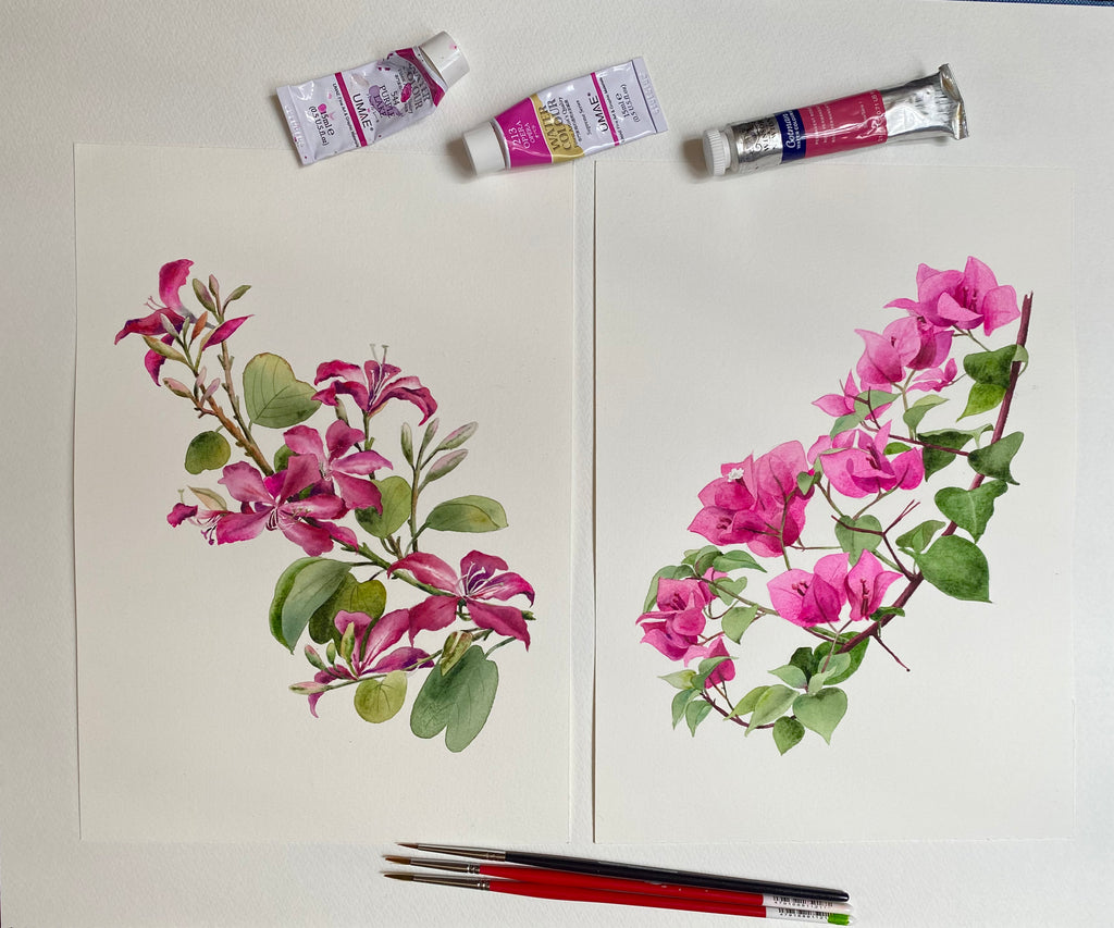 Tropical Flowers Shopping Bag