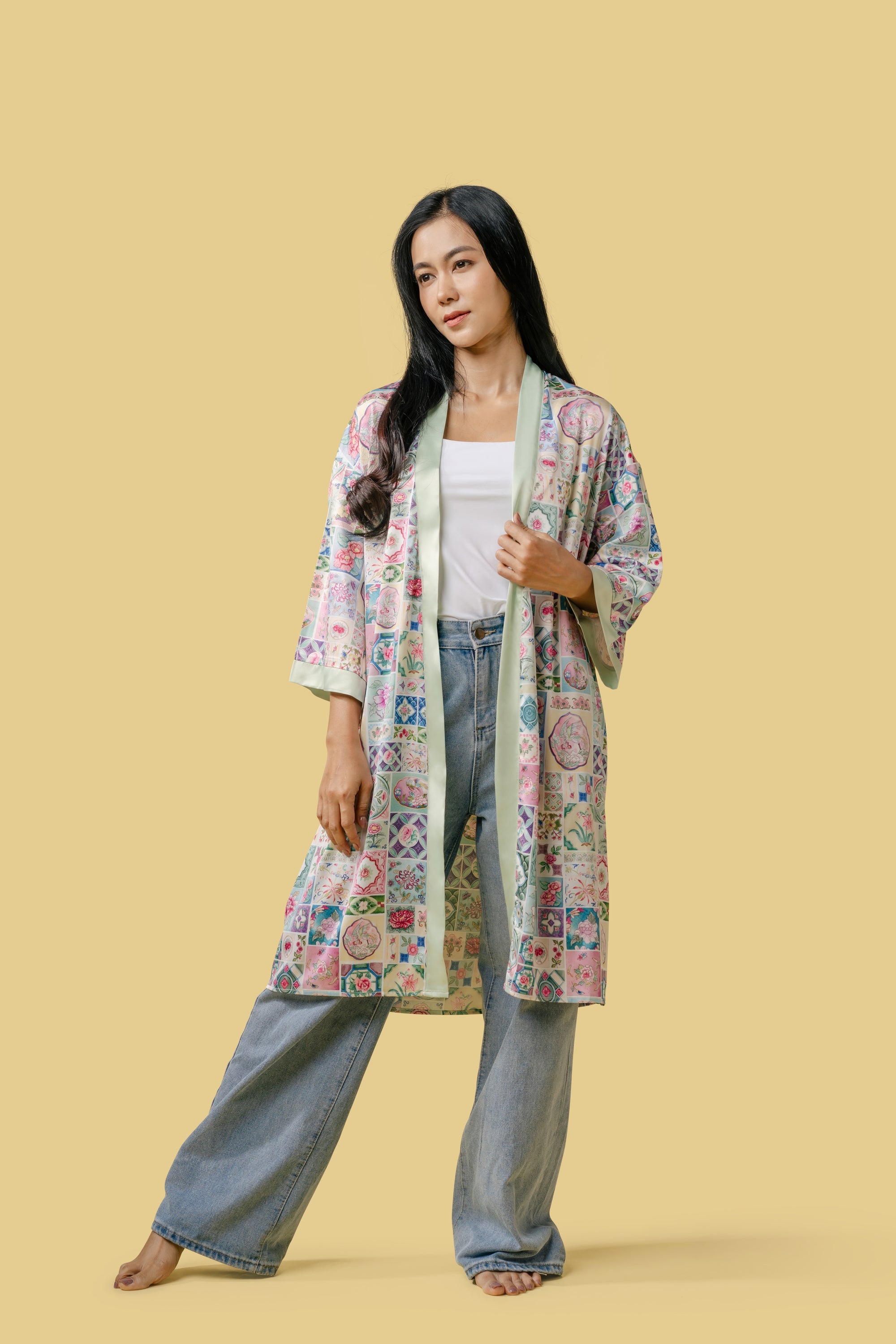 Peranakan Tiles Kimono