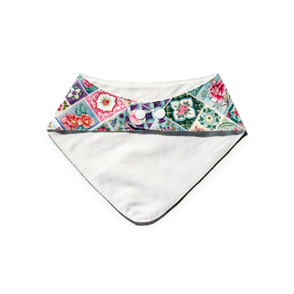 Blooms & Tiles Baby Bibs