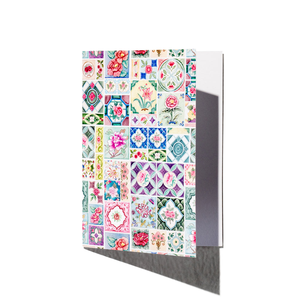 Peranakan Tiles Greeting Card