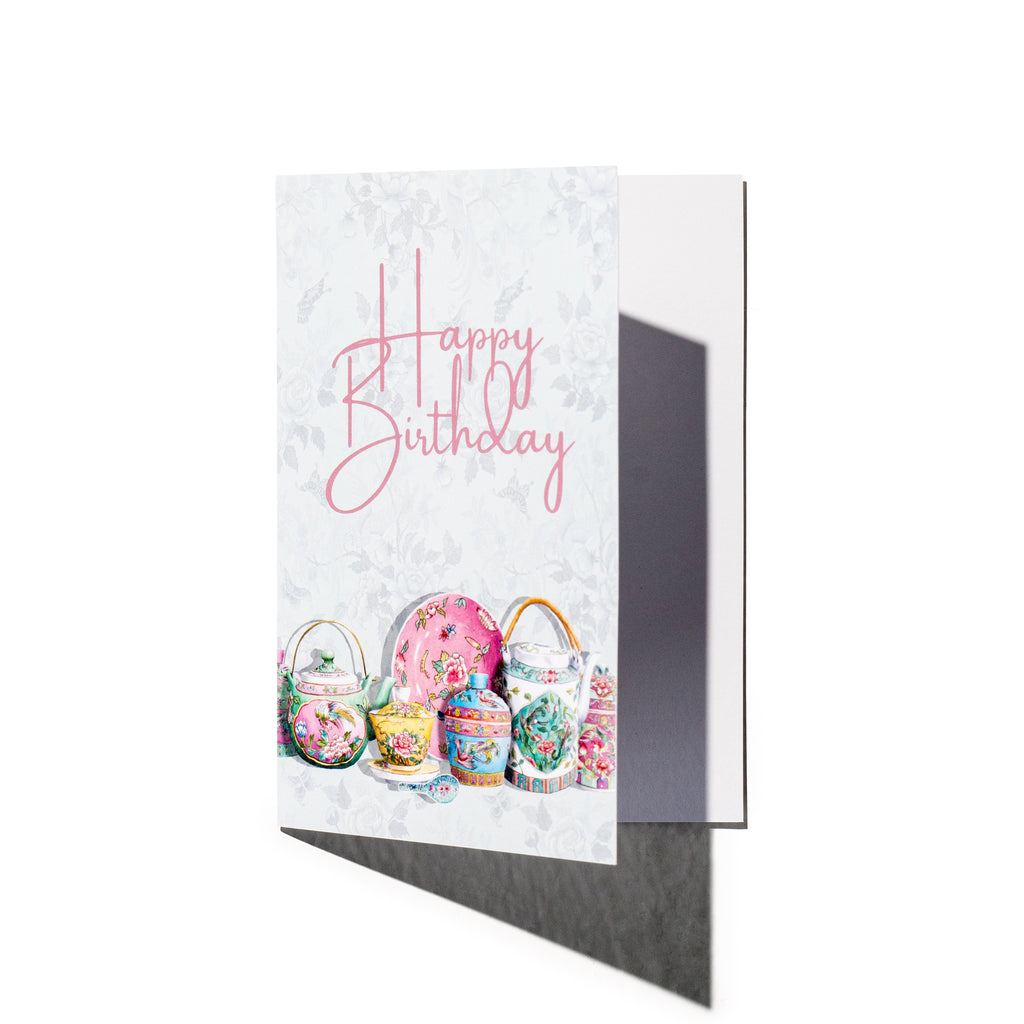 Peranakan Porcelain (Happy Birthday) Greeting Card