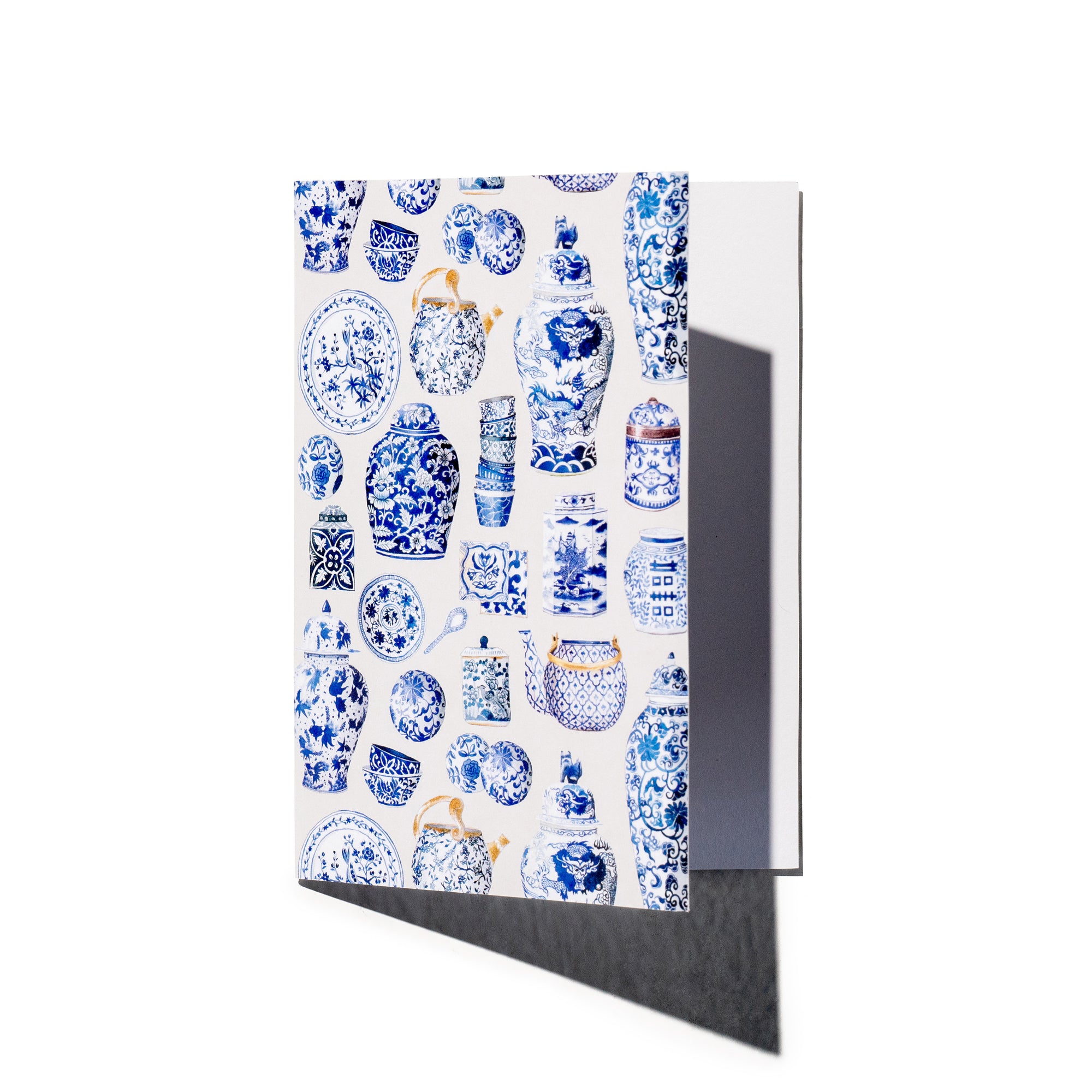 Blue Porcelain Greeting Card
