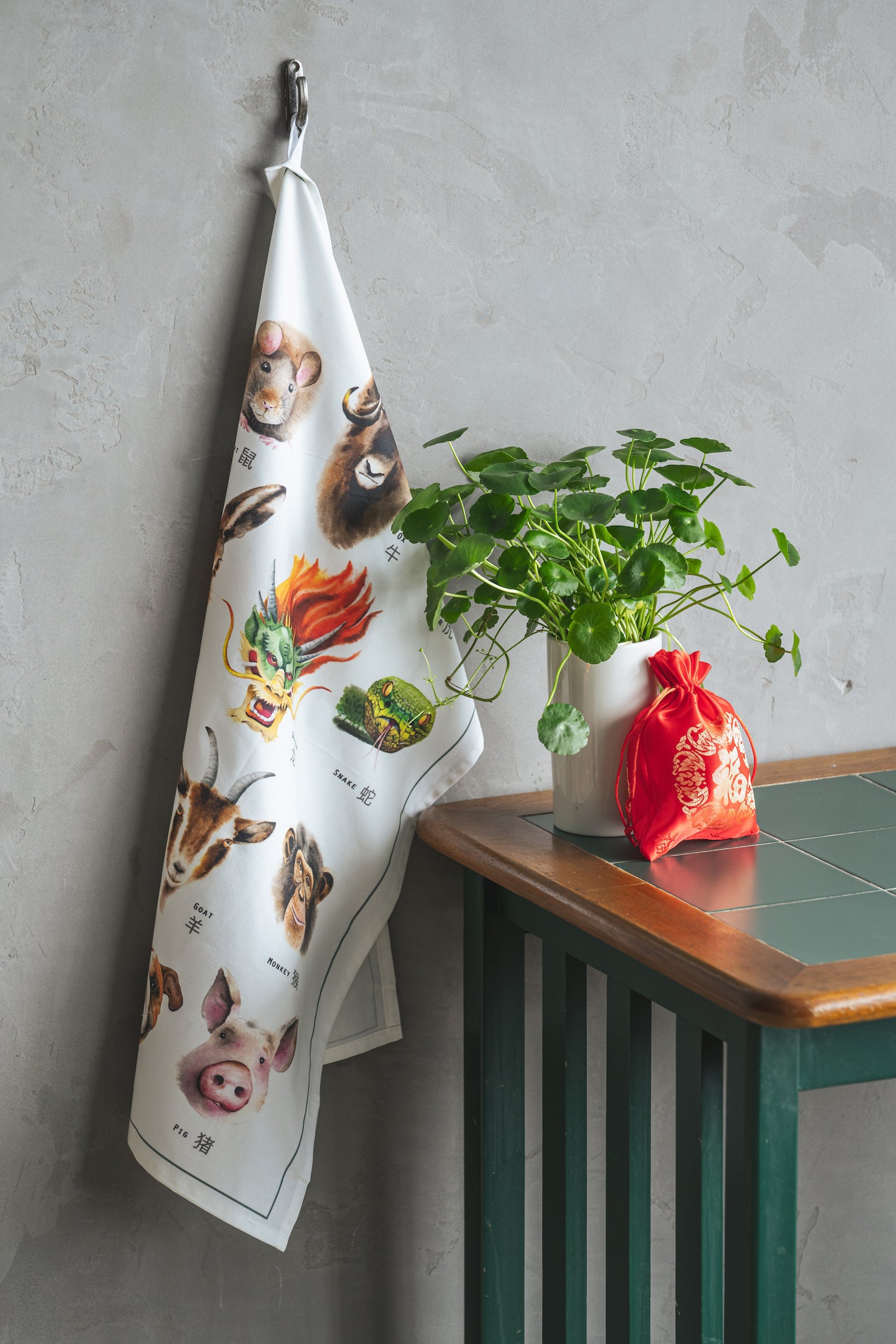 Chinese Zodiac Tea Towel