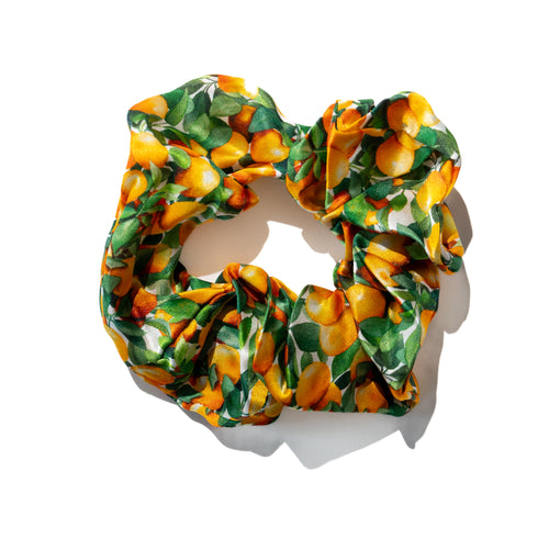 "Kum" Orange Tree Silk Scrunchies