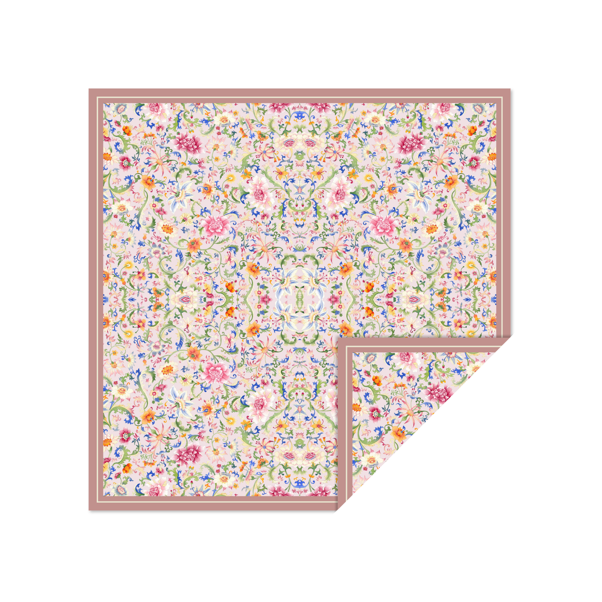 Oriental Spring Double-Sided Scarf