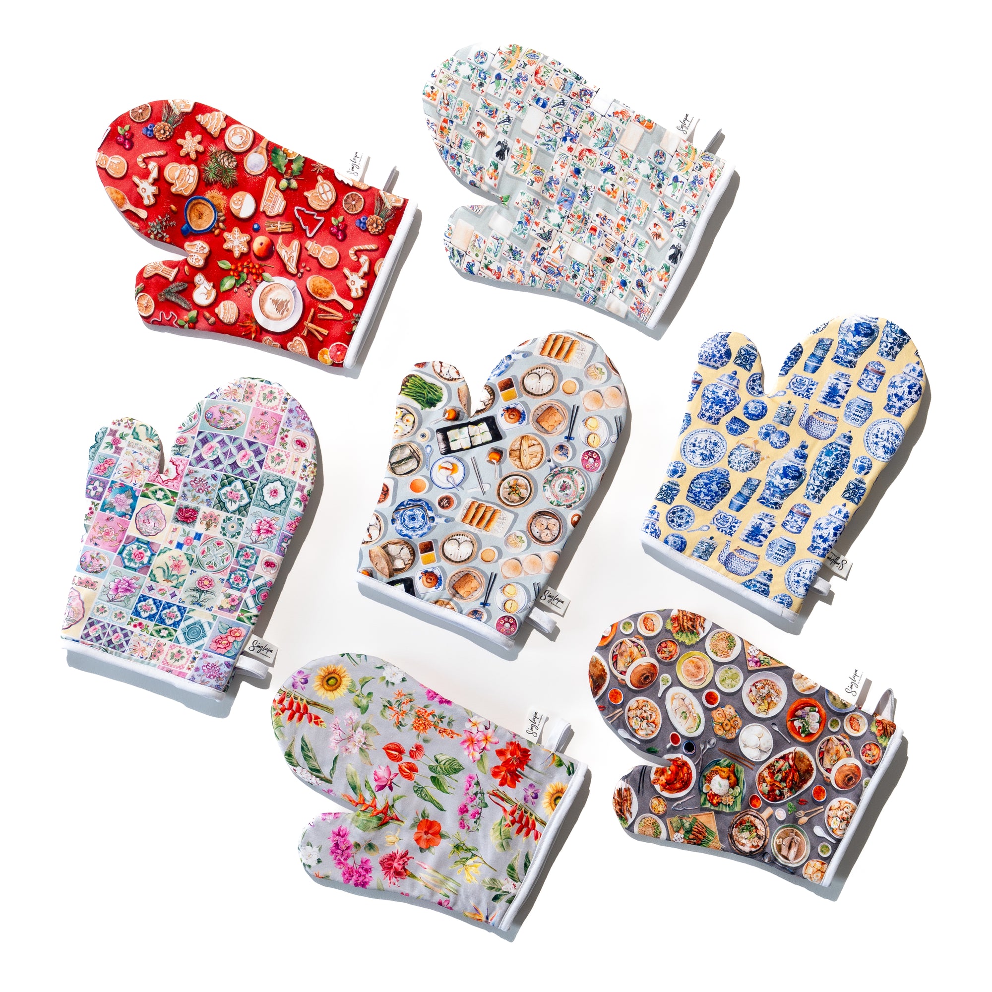 Chinese Dim Sum Oven Mittens