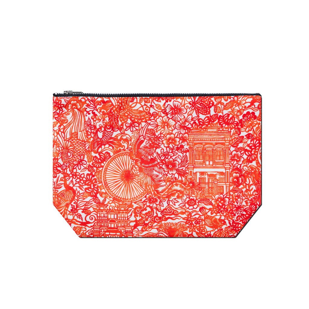 Singapore Papercut Pouch