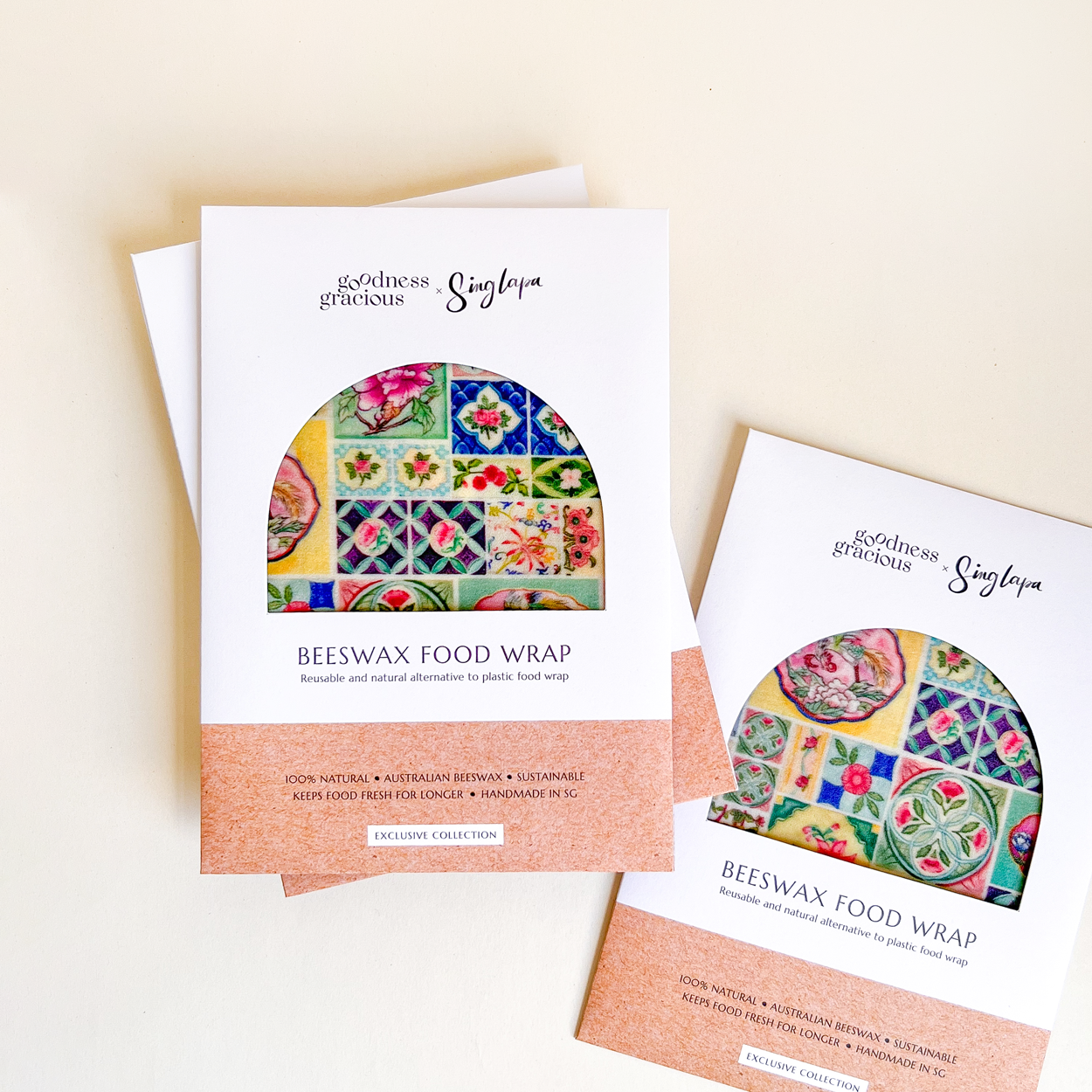 Peranakan Tiles Beeswax Wraps