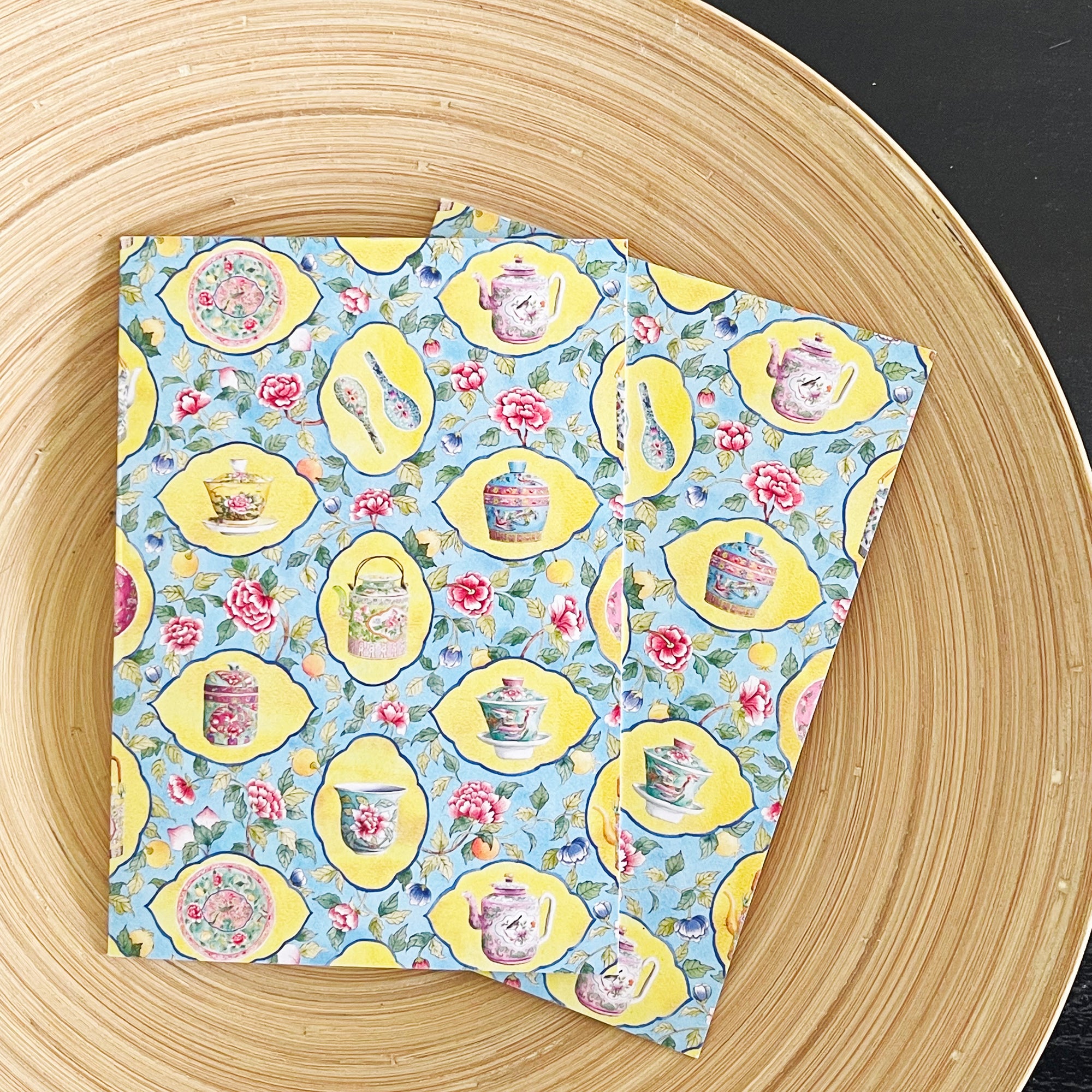 Peranakan Porcelain with Frames Greeting Card