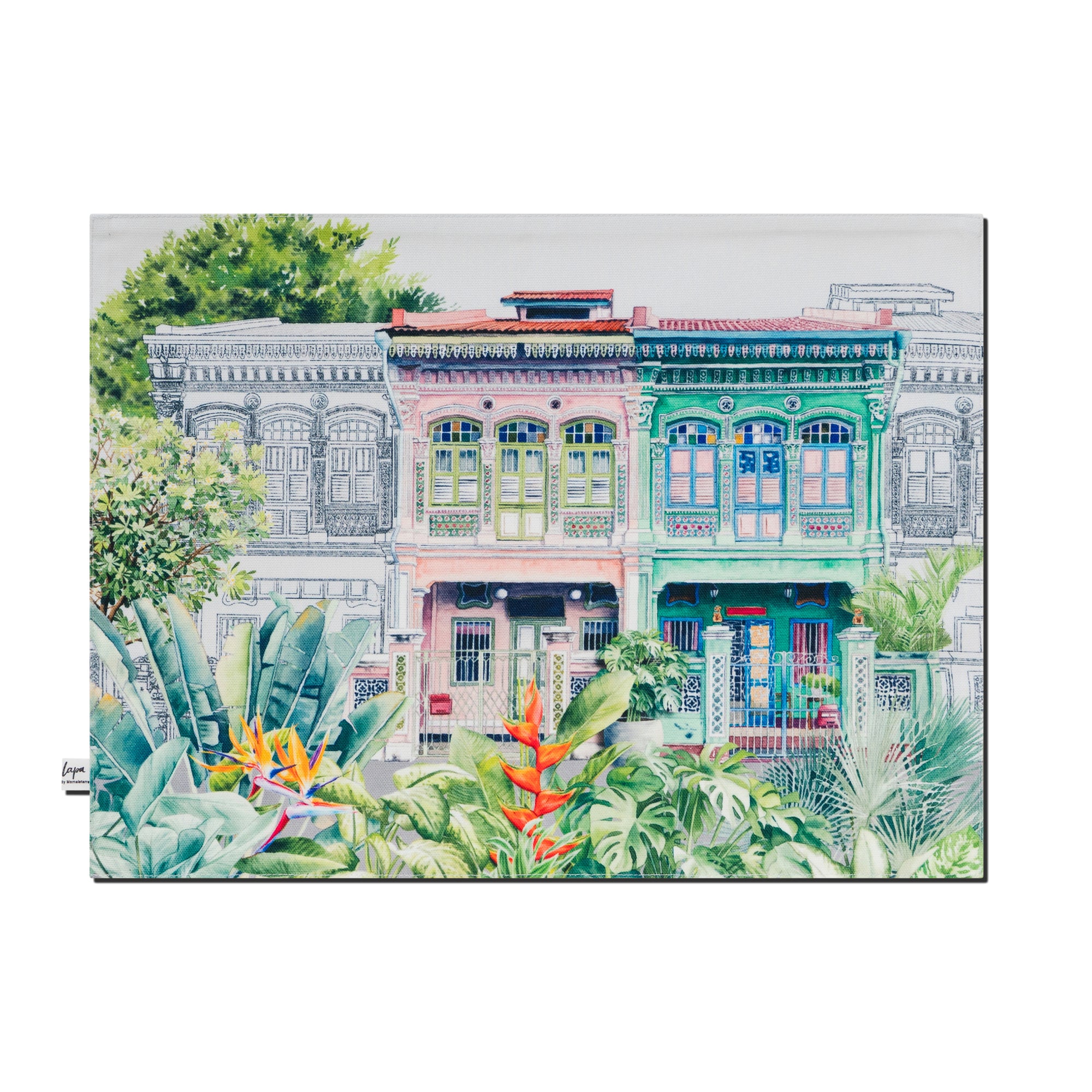 Peranakan Shophouse Placemats (Double-Sided) (Set of 2)