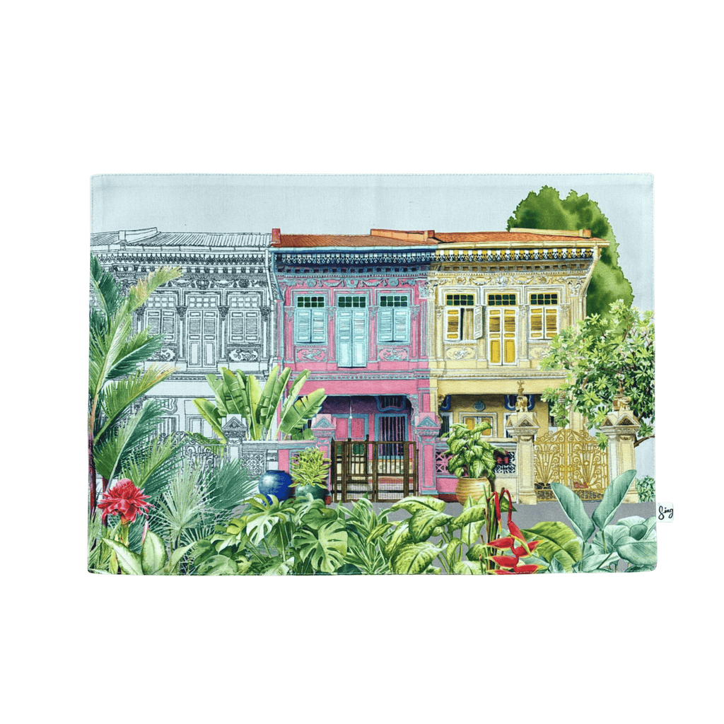 Peranakan Shophouse Placemats (Double-Sided) (Set of 2)