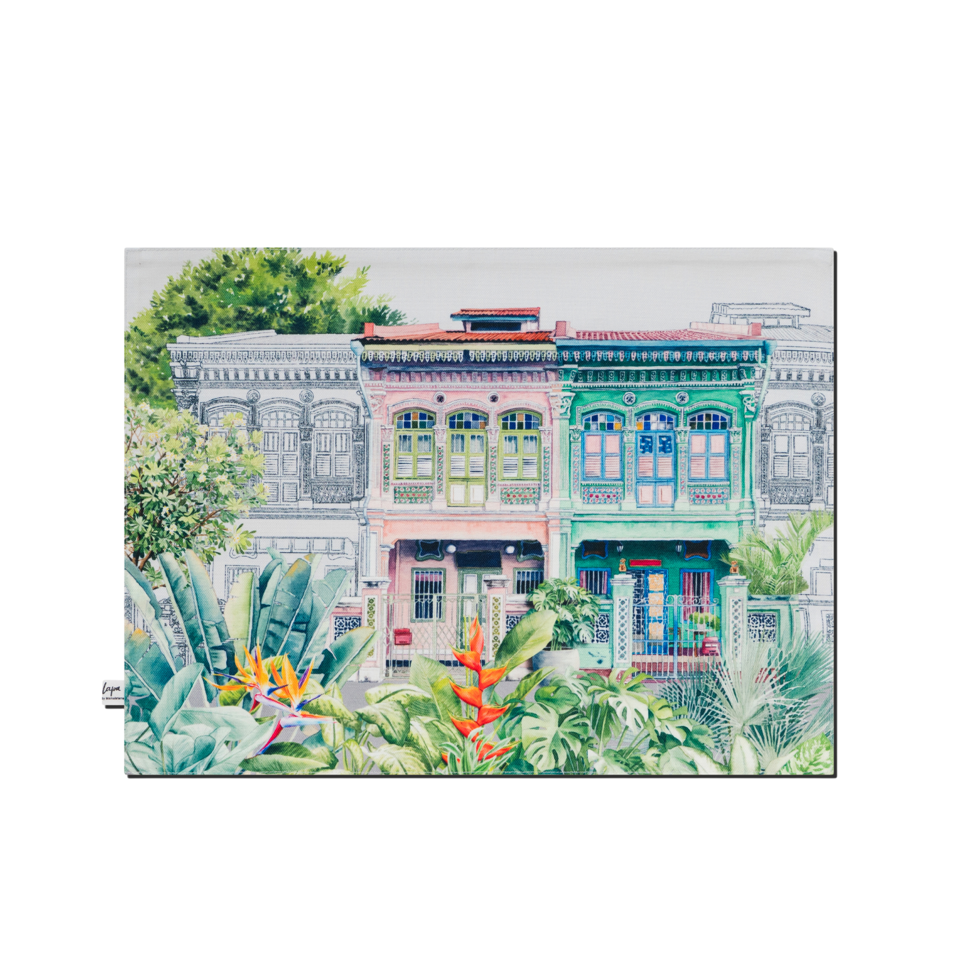 Peranakan Shophouse Placemats (Double-Sided) (Set of 2)