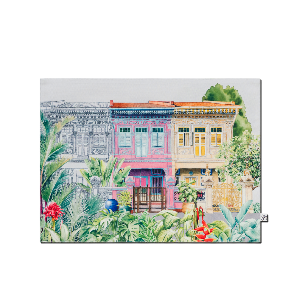 Peranakan Shophouse Placemats (Double-Sided) (Set of 2)