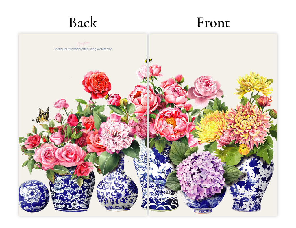 Porcelain & Flower Greeting Card