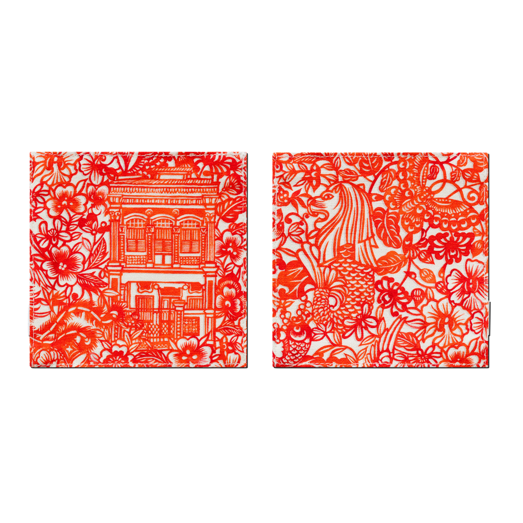 Singapore Paper Cut Coasters (Set of 2)