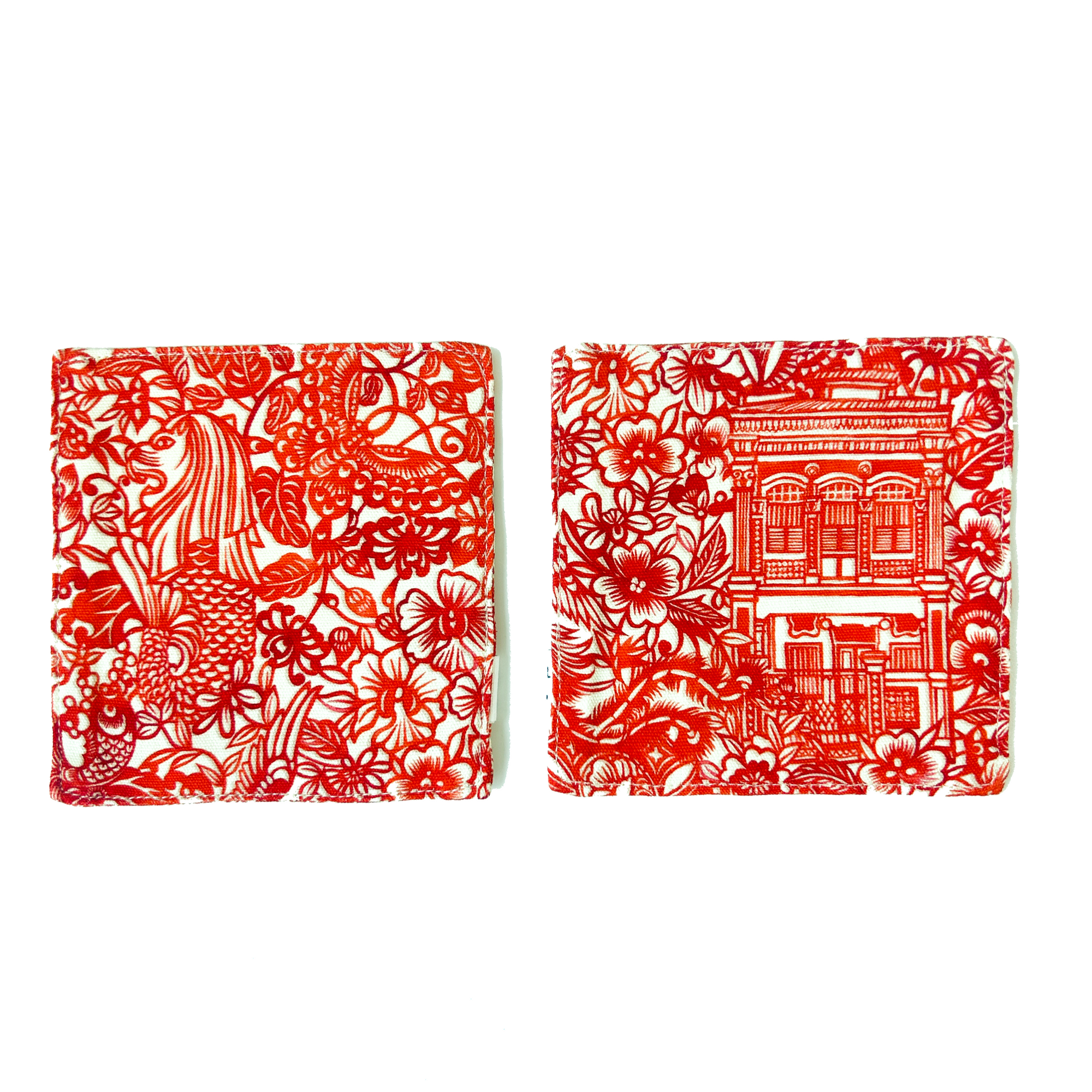 Singapore Paper Cut Coaster (Set of 2)