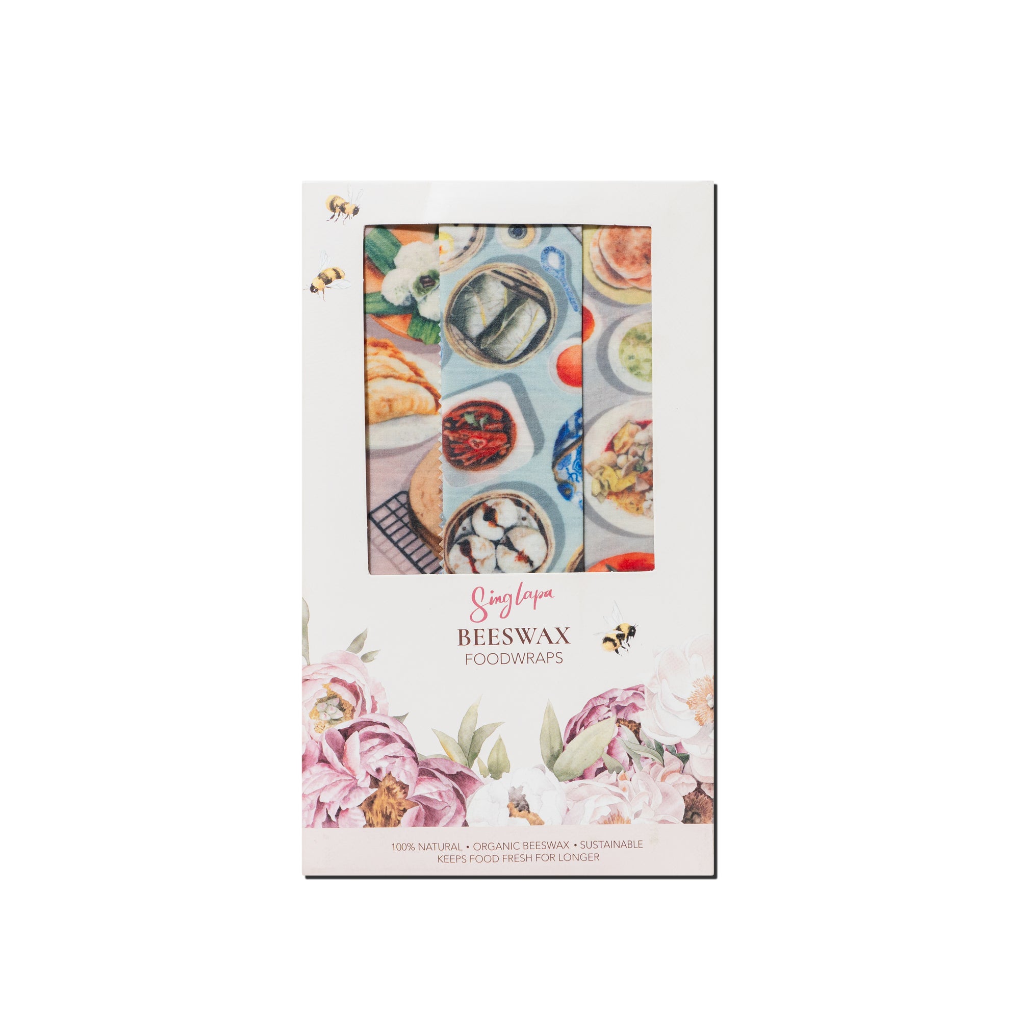 Singapore Bites Beeswax Wraps