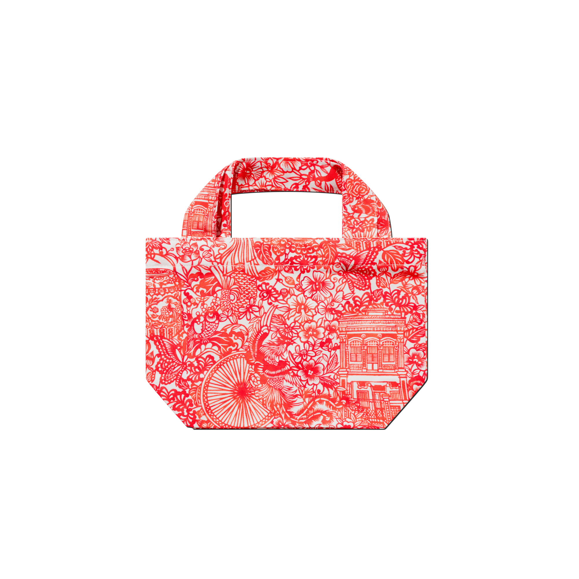 Singapore Paper Cut Orange Bag