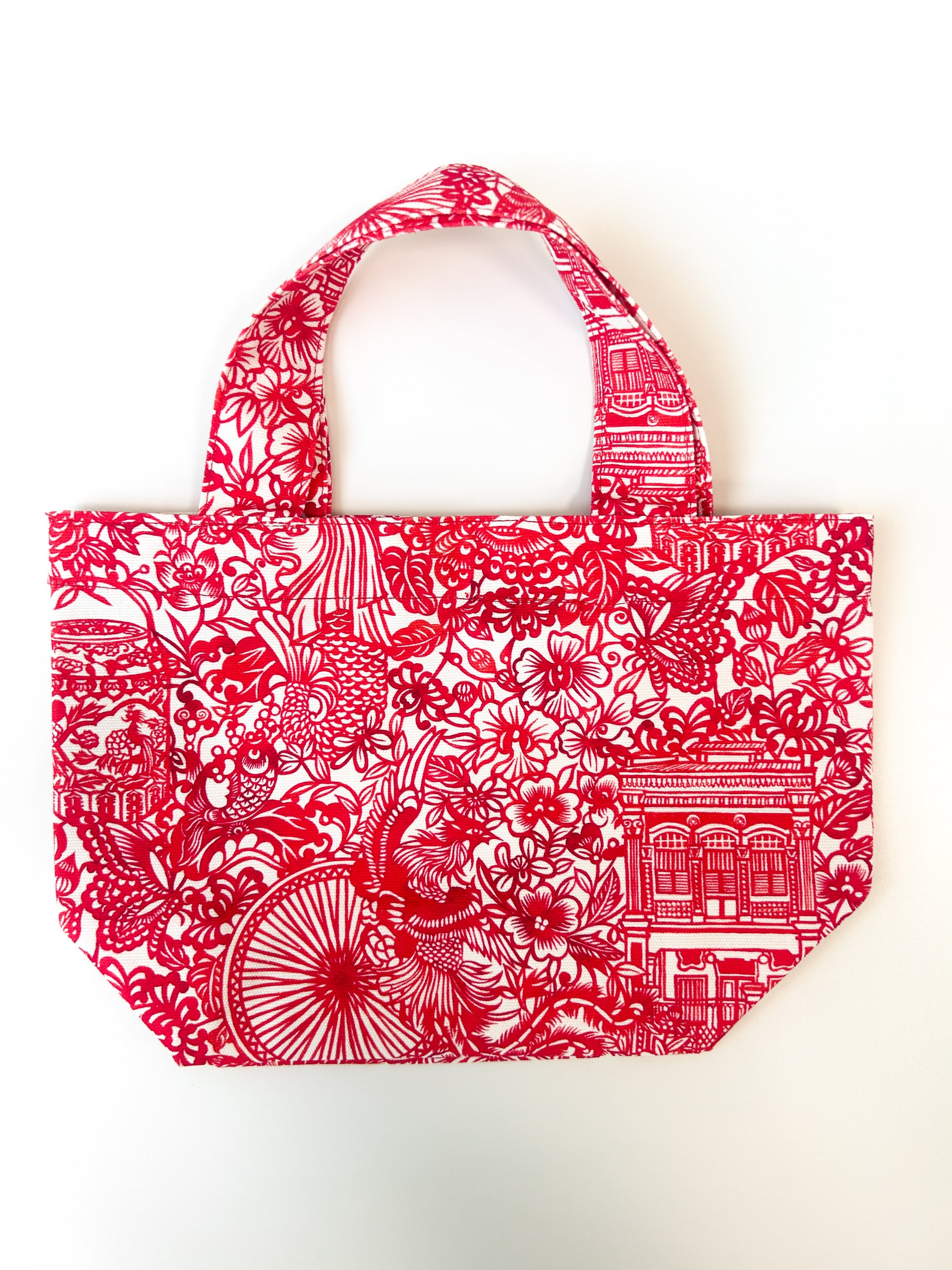 Singapore Paper Cut Orange Bag