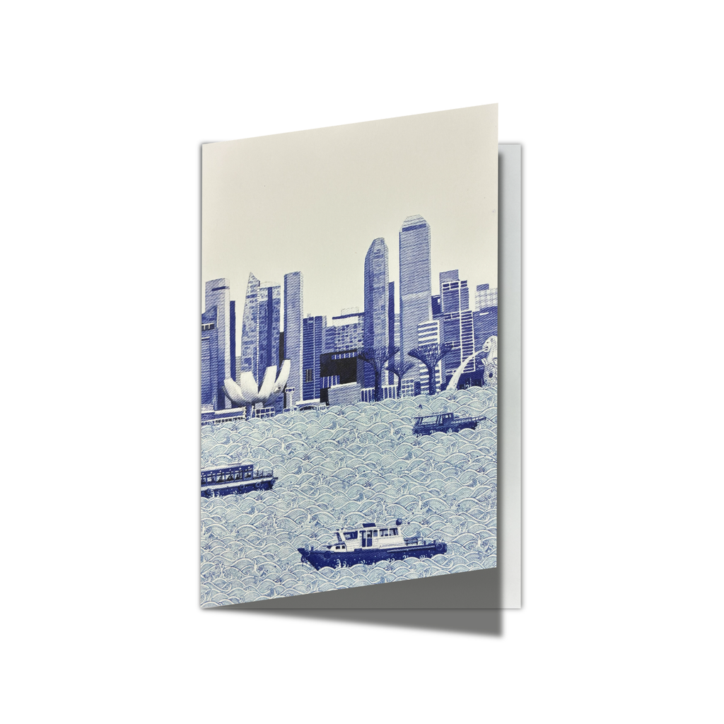 Singapore Skyline Greeting Card