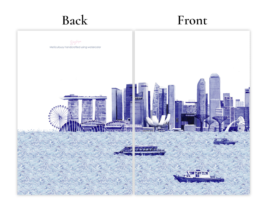 Singapore Skyline Greeting Card