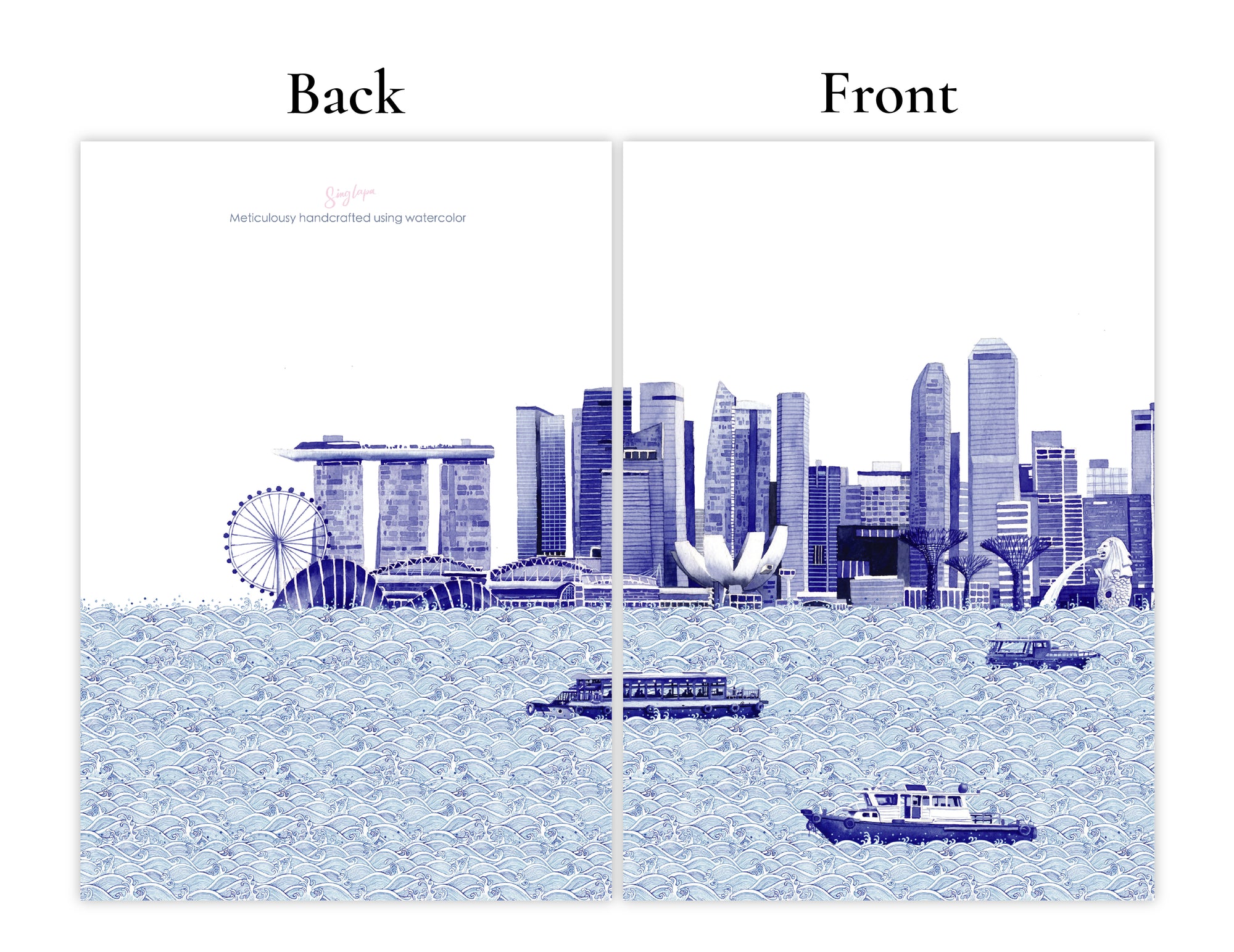 Singapore Skyline Greeting Card