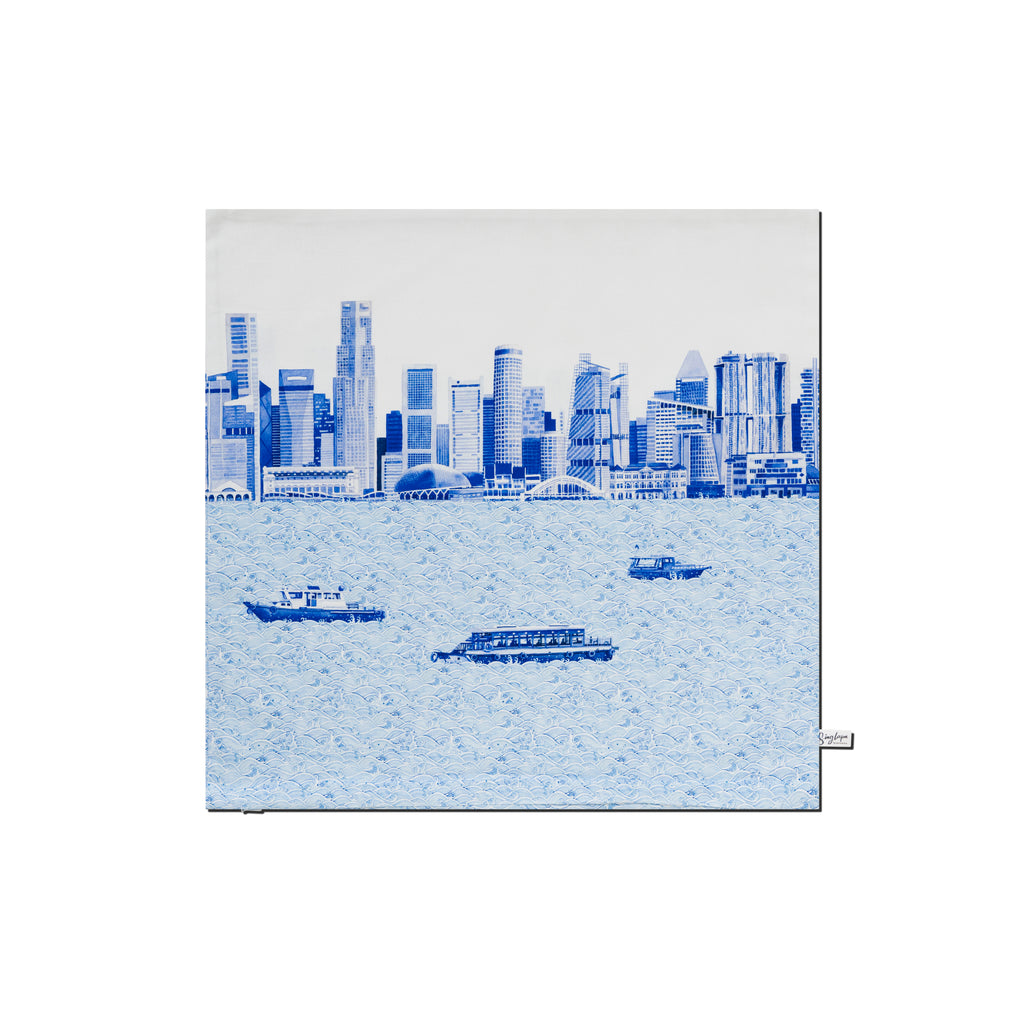 Singapore Skyline Cushion Cover