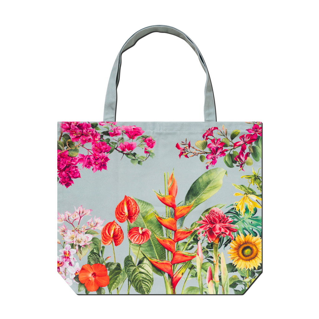 Tropical Flowers Tote Bag
