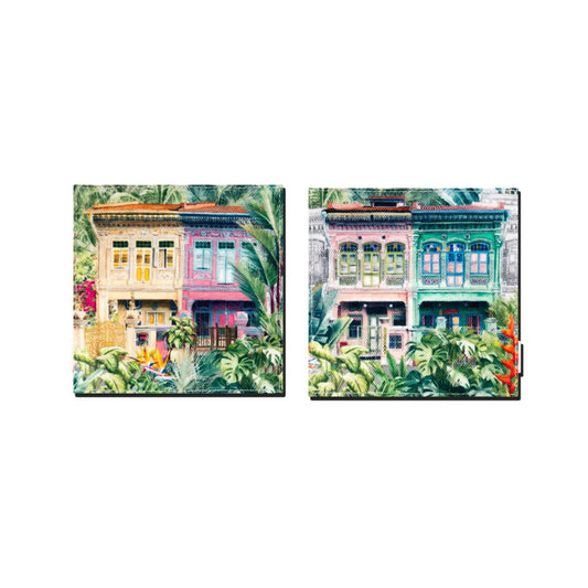 Peranakan Shophouses Coaster