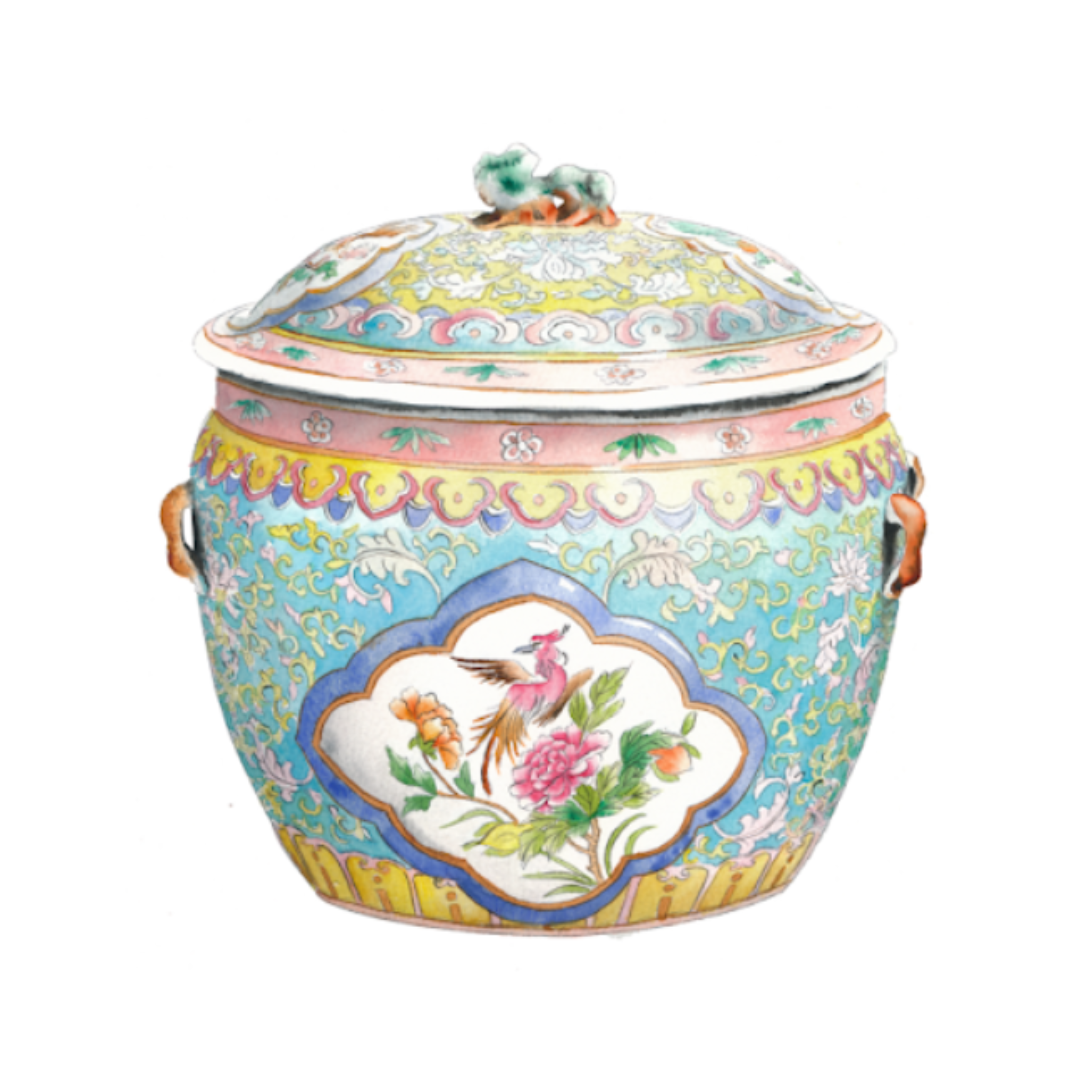 Peranakan Pot Stencils (A4 Size)