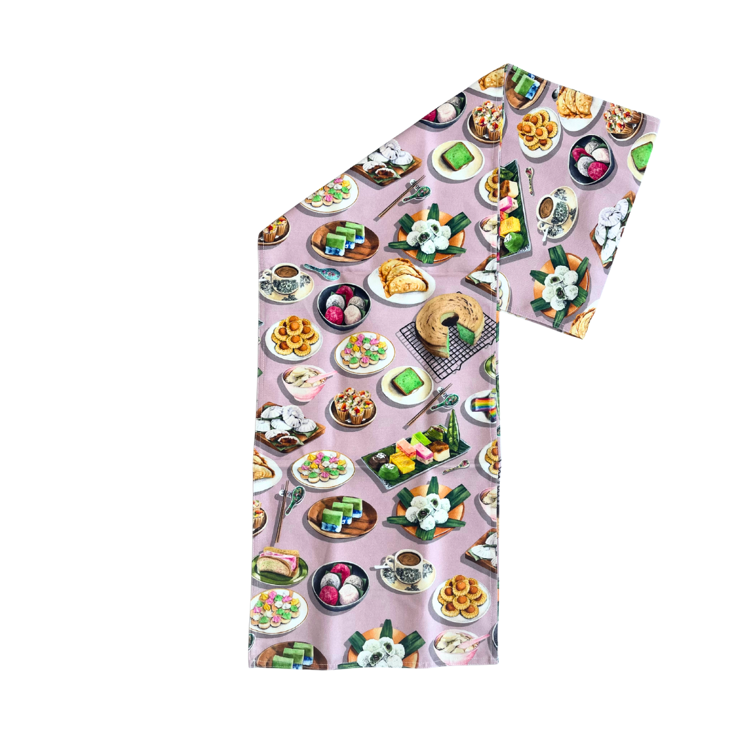 Singapore Snacks Table Runner