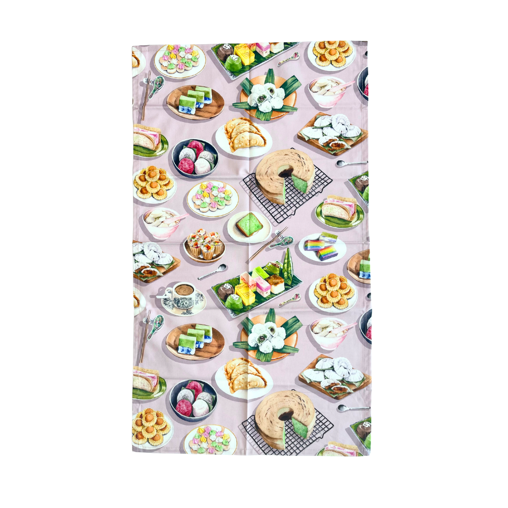 Singapore Snacks Tea Towel