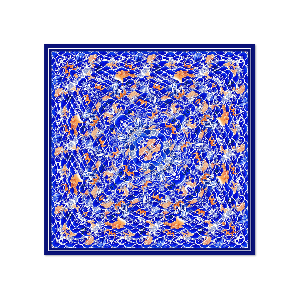 Waves Silk Scarf
