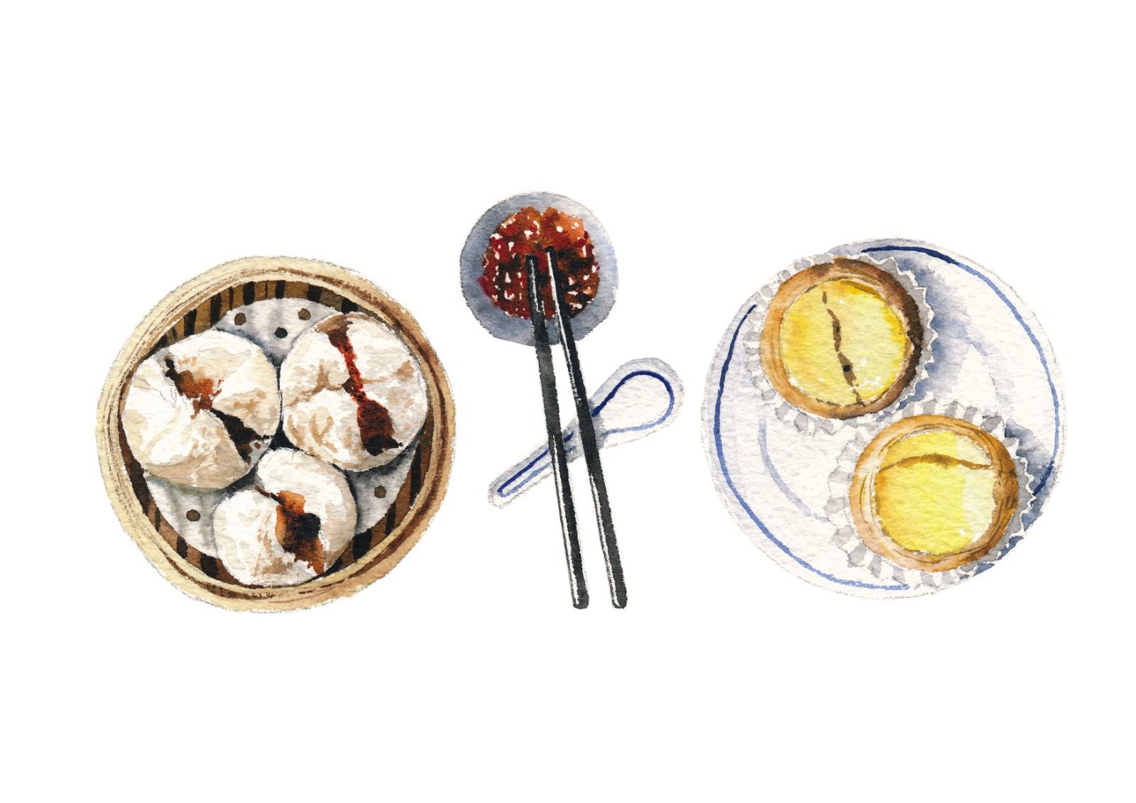 Dim Sum Watercolour Class